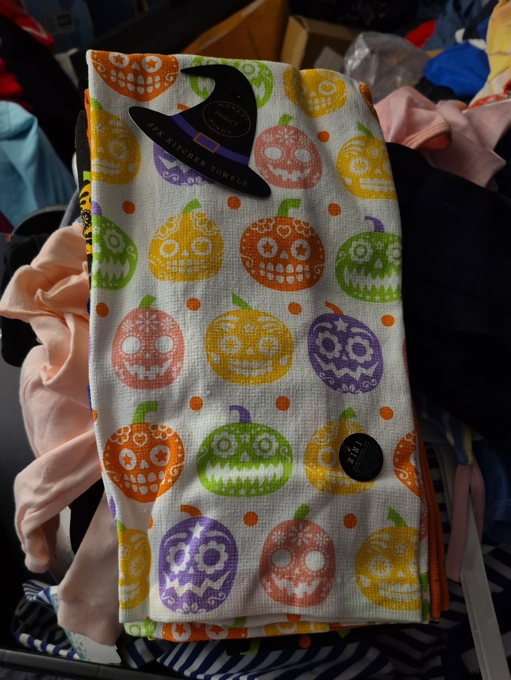 Halloween 3 piece kitchen towel set - New